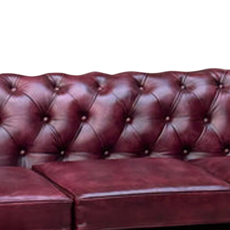 Oxblood Red top-grain buffalo leather close-up